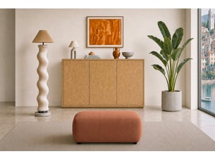 Pouf / repose pied <strong>CASANOVA</strong> <strong></strong> marron