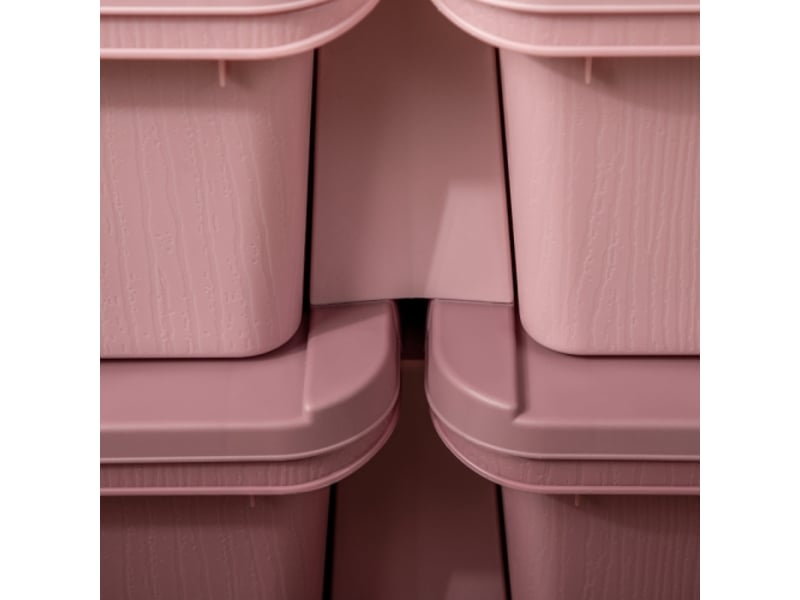  Boîte rangement jouets rose, 6 tiroirs, organiseur en plastique, commode pour chambre enfant  - Conforama E