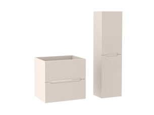 Ensemble meuble sous vasque et colonne novo l.60 cm cachemire mat