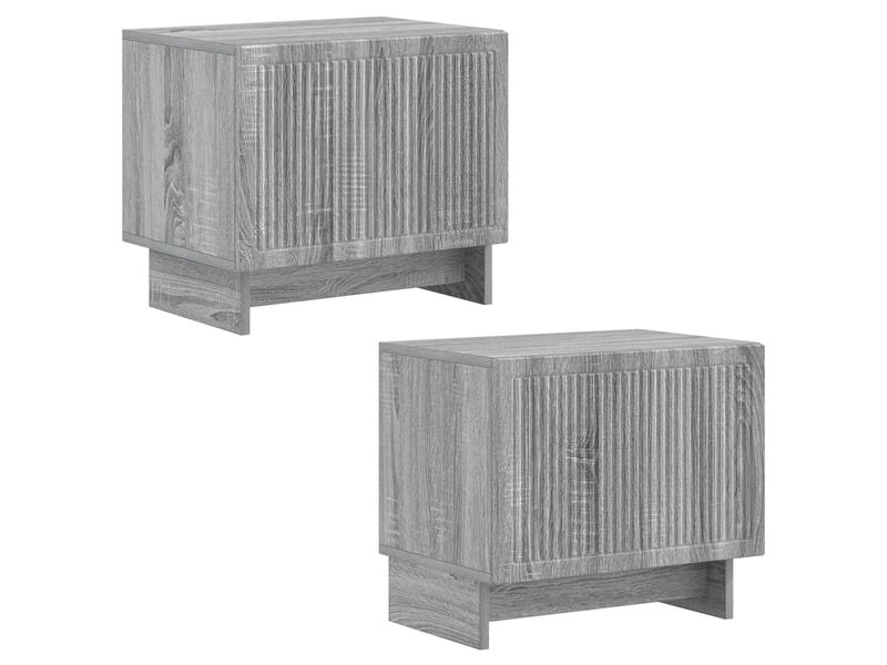  Meuble tv - banc tv - meuble de rangement sonoma gris bois d'ingénierie  - Conforama D