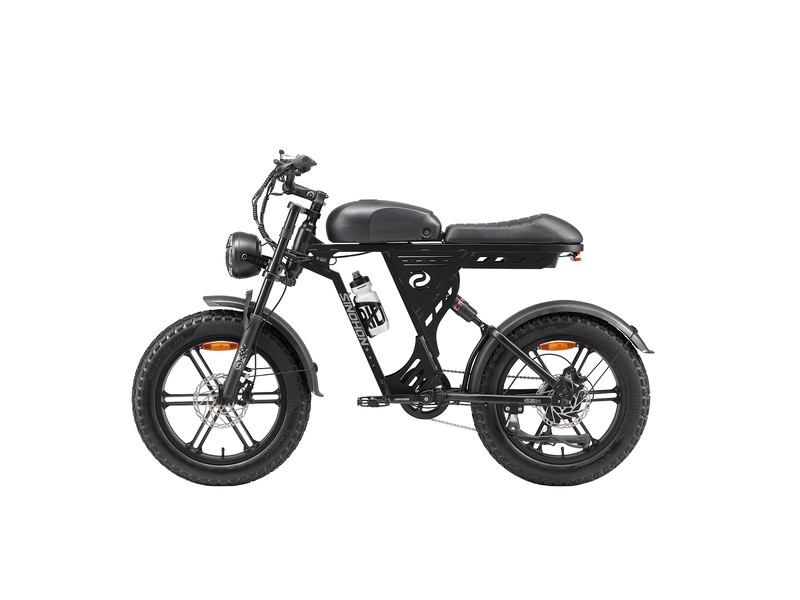 Vélo électrique fat bike sinohon ab20, 20 pouces tout-terrain, noir - Conforama B