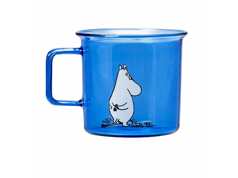  Mug muurla en verre, personnage moomin, bleu  - Conforama A