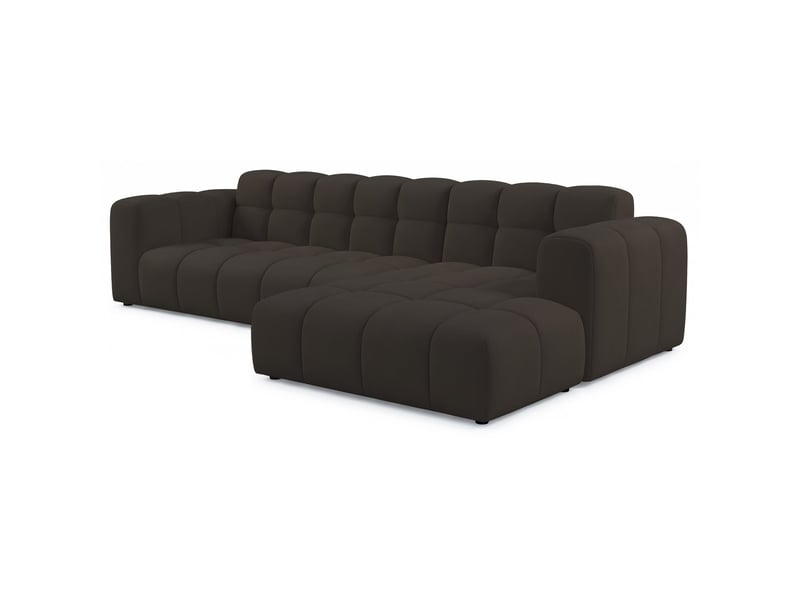  Selsey boloon - canapé d'angle - 300 cm - velours marron Boloon - Conforama C