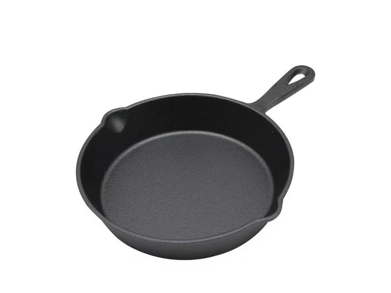 Poêle à frire en fonte pré-enduite – 25cm, noir - Conforama A