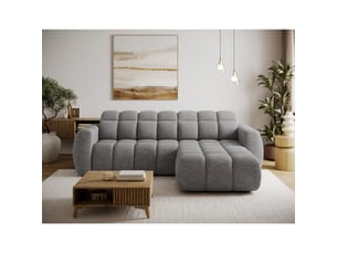 Canapé d'angle électrique fanoti 3 places beige – angle droit