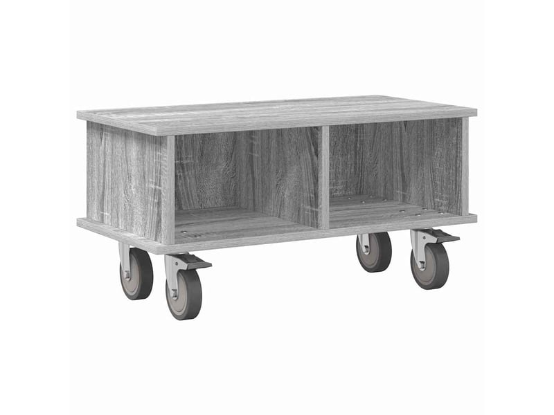  Meuble tv - banc tv - meuble de rangement 68,5 x 35 x 35 cm gris sonoma bois d'ingénierie  - Conforama A