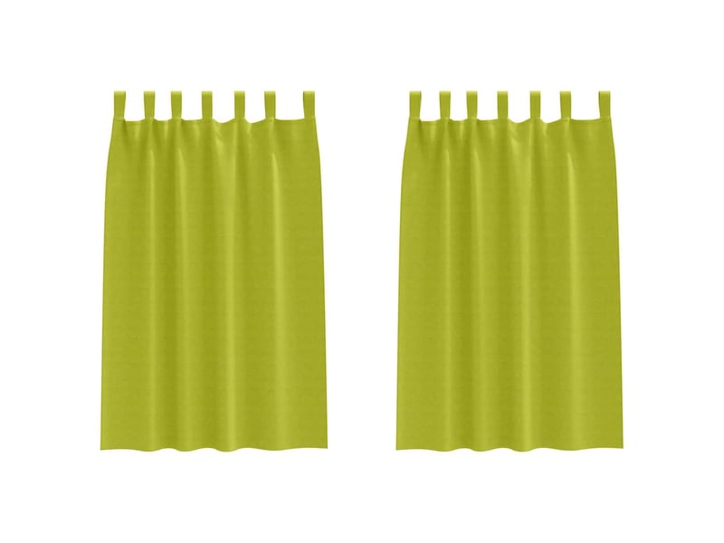  Lot de 2 rideaux occultants, rideaux black-out avec anneaux vert 175 x 140 cm cf44809  - Conforama A