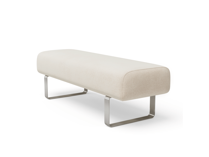  Banc en velours chenillé crème noxx B1VCCR - Conforama C
