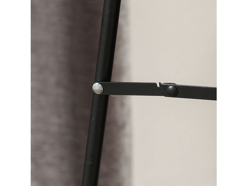 Miroir sur pied blanc 50 x 160 cm, cadre effet velours ondulé, verre haute résolution et film anti-éclats - Conforama D