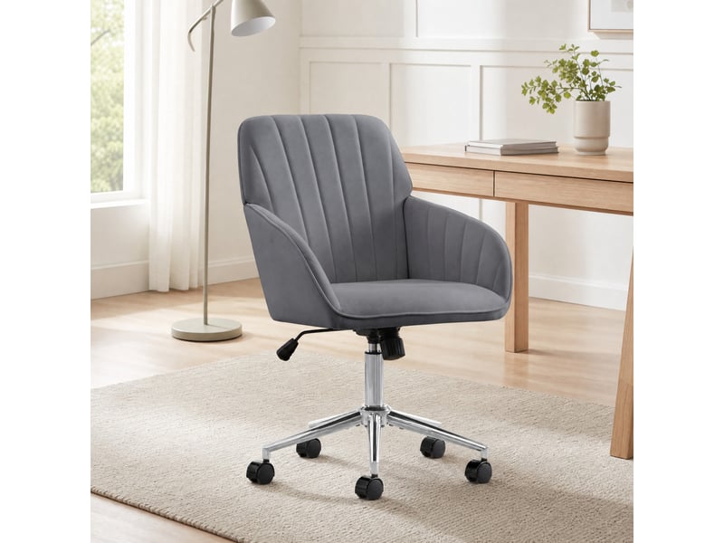  Ty chaise de bureau pivotante réglable en hauteur, ergonomique, dossier confortable, pour travail ou repos  - Conforama C