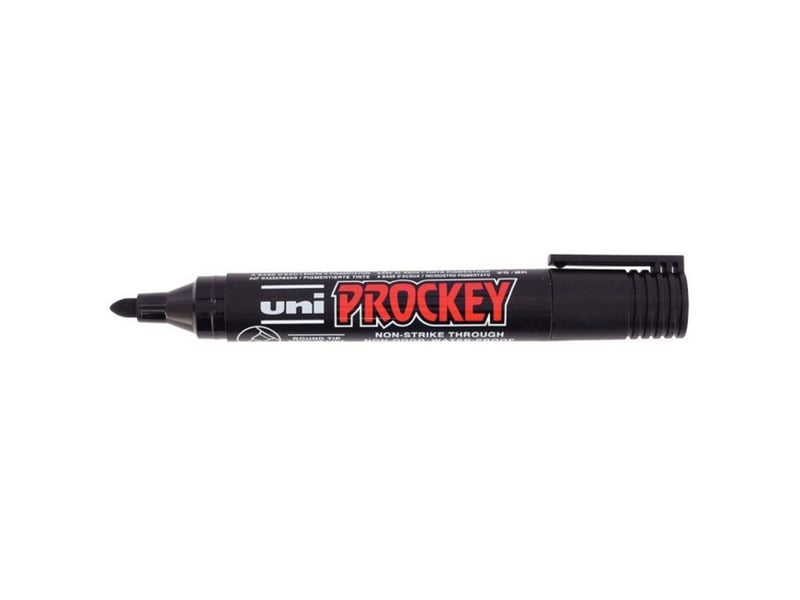  Marqueurs permanents 4 couleurs bleu noir rouge vert pointe conique 2,2 mm prockey  - Conforama B