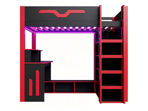 Lit simple 90x200 cm PHOEBE CAT coloris noir