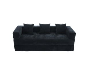 Canapé modulable chenille block ultra doux poches latérales rangement dessous antidérapant diy