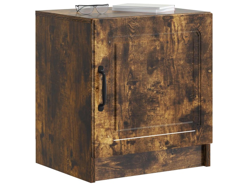  Table de chevet - cabinet de chevet - table de nuit 2 pièces chêne fumé 43 x 34,5 x 47 cm  - Conforama B