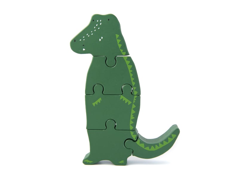  Puzzle formes animaux en bois - mr crocodile 36-166 - Conforama A
