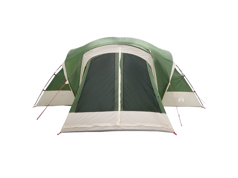  Tente de camping, tente de cabine avec auvent résistante à l'eau 10 personne vert  - Conforama E