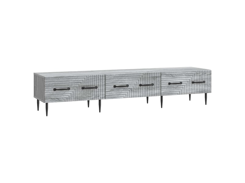  Meuble tv - banc tv - meuble de rangement sonoma gris 147 x 34,5 x 30 cm bois d'ingénierie  - Conforama A