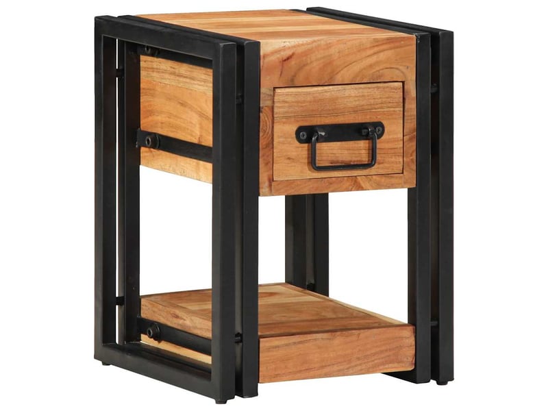  Table de chevet - cabinet de chevet - table de nuit 2 pc marron 30 x 30 x 40 cm  - Conforama B