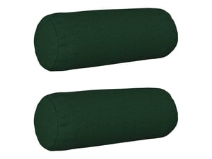 Lot de 2 coussins avec oreiller, coussins décoratifs heerlen vert foncé tissu cf50356