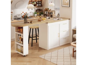 Bar coloris blanc MEUBLIV 