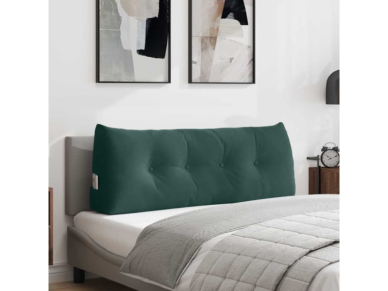  Coussin de dos, coussin de dossier vert foncé 120 x 24 x 50 cm velours cf55075  - Conforama B