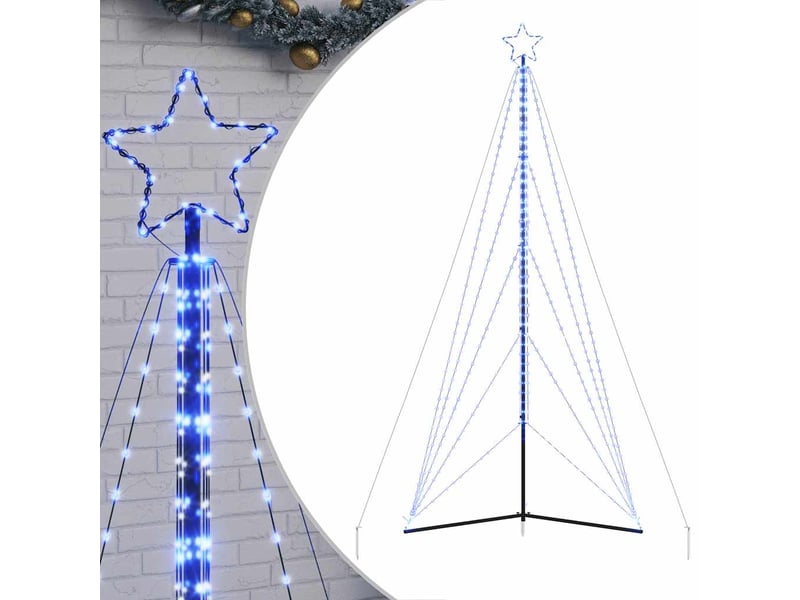  Sapin de noël, arbre de noël à led 615 led bleu 404,5 cm  - Conforama A