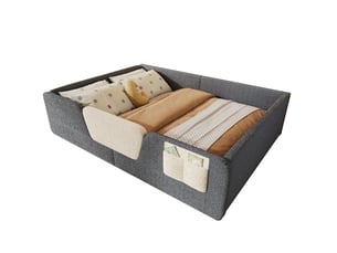 Lit 2 places 140x190 cm MAISENTIEL coloris gris