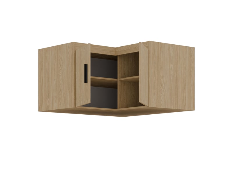  Surmeuble d’angle storicos chêne huilé 98x55x98 cm Storicos - Conforama E