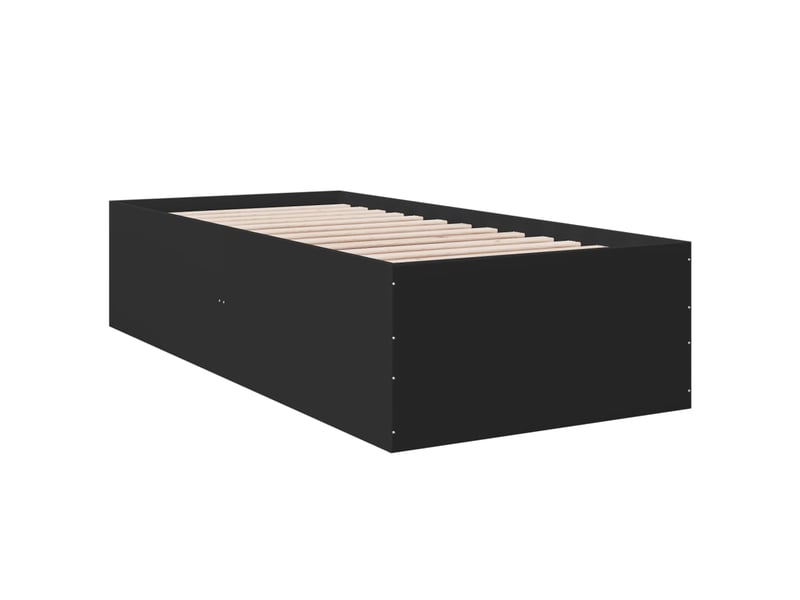  Lit simple- lit adulte -  cadre de lit sans matelas noir 100x200 cm  - Conforama B