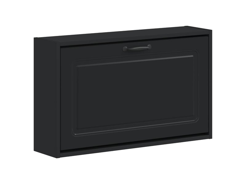  Meuble à chaussures mural, armoire à chaussures utrecht 71x17x43 cm noir  - Conforama A