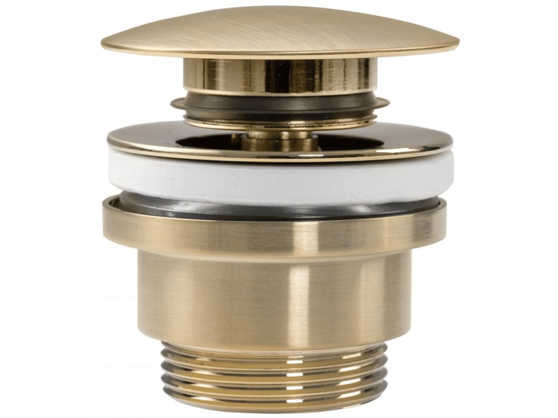  Bonde de lavabo universel rea klik-klak brush gold 6,4x6,4x13cm  - Conforama A