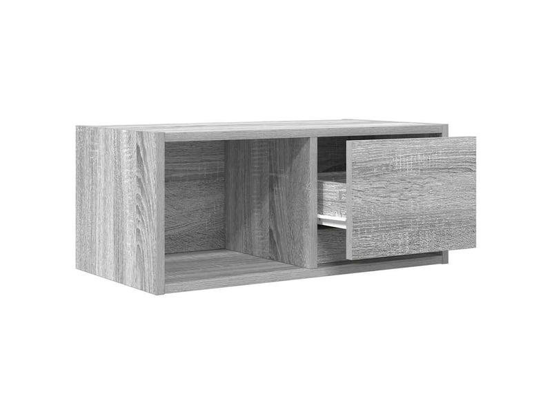  Meuble tv - banc tv - meuble de rangement sonoma gris 60x31x25,5 cm bois d'ingénierie  - Conforama E
