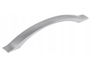 Bouton de meuble, en chrome mat, 128 mm