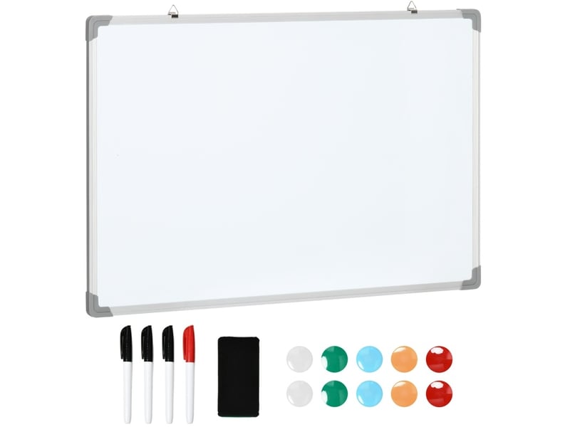  Tableau blanc magnétique 90x60 cm blanc  - Conforama A