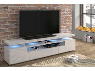 Meuble tv coloris blanc 180 cm <strong>BB LOISIR</strong>  <strong></strong>