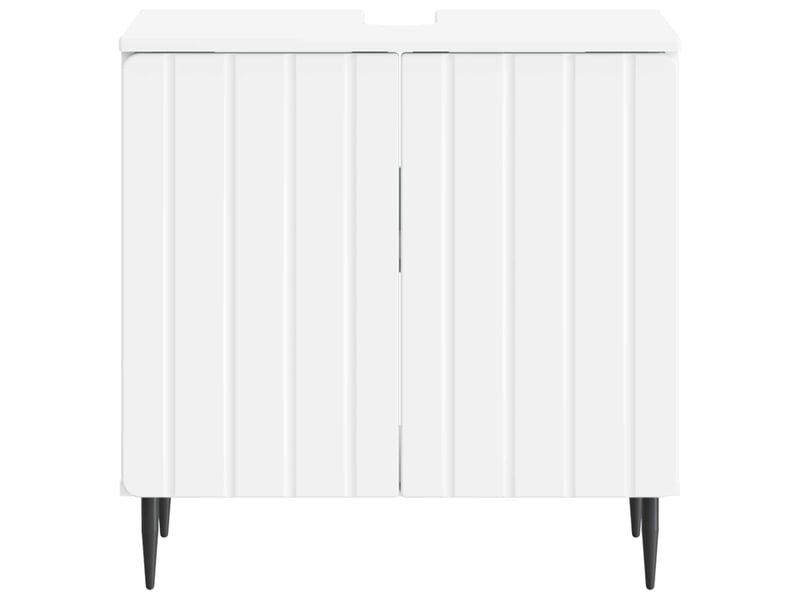  Meuble sous lavabo de salle de bain zwolle blanc cf64940  - Conforama D