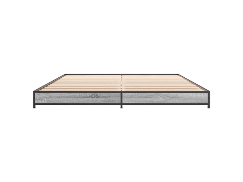  Lit double- lit adulte -  cadre de lit sans matelas sonoma gris 120x200 cm  - Conforama C