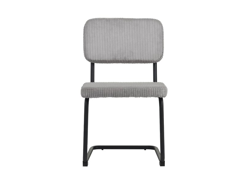  Ensemble repas table ronde naturel + 4 chaises velours gris - scandi  - Conforama D