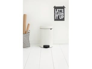 Poubelle cuisine 12 L NEW ICON coloris blanc