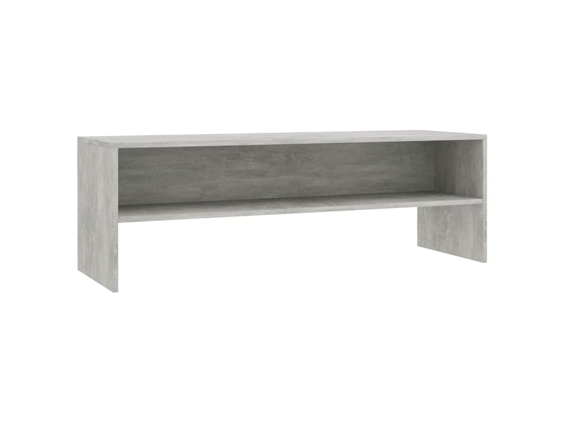  Meuble tv - banc tv - meuble de rangement gris béton 120x40x40 cm bois d'ingénierie  - Conforama A