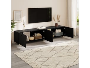Meuble tv coloris noir 180 cm HAUSS SPOLE