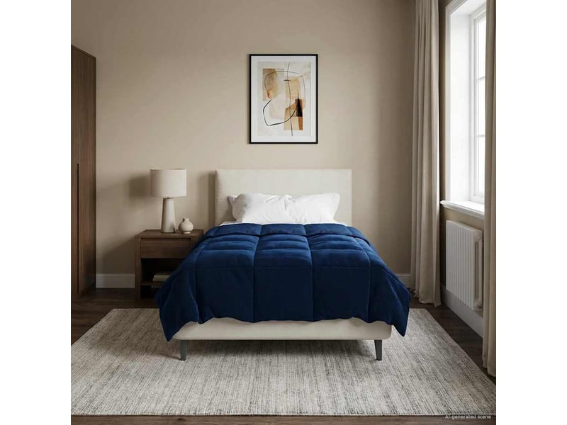 Duvet d'hiver - couette 135 x 200 cm hiver - couette microfibre (100% polyester) - Conforama D
