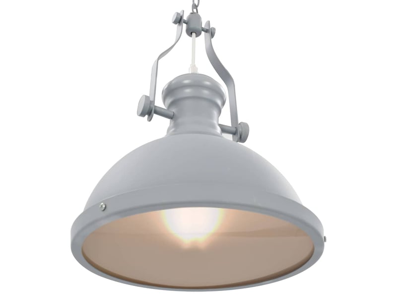  Plafonnier, lampe plafond gris rond e27  - Conforama E