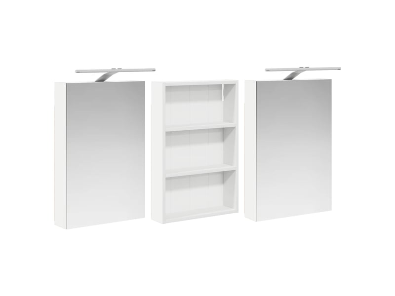 Ensemble de meubles de salle de bain 3 pc 120 x 10,5 x 60,5 cm cf63661 - Conforama E