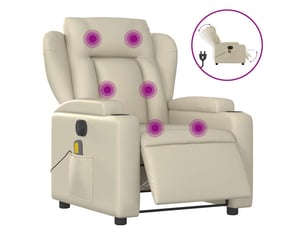 Fauteuil relax électrique <strong></strong> Tissu beige