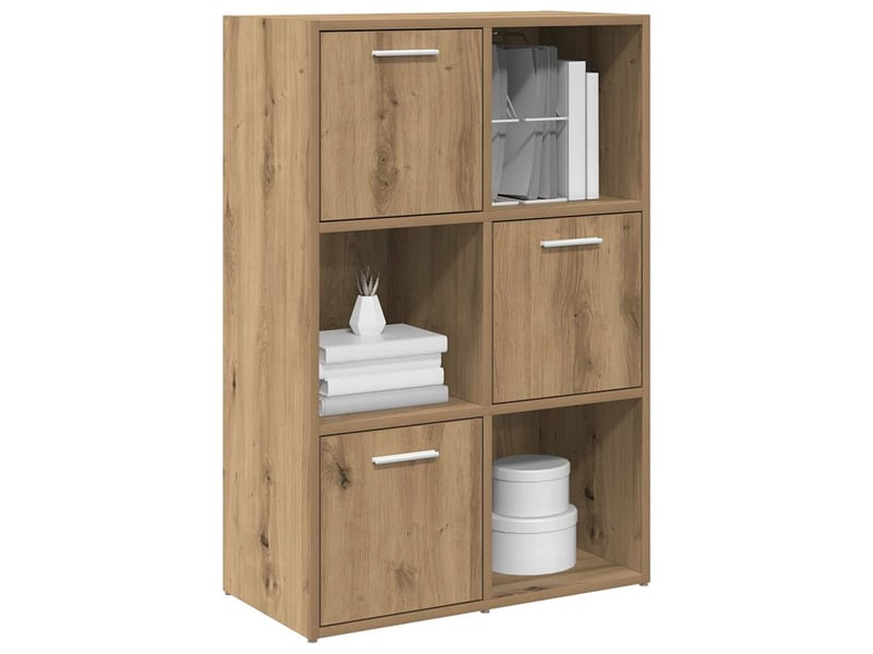  Bibliothèque, étagère de rangement chêne artisanal 60,5x30x90 cm bois d'ingénierie  - Conforama D