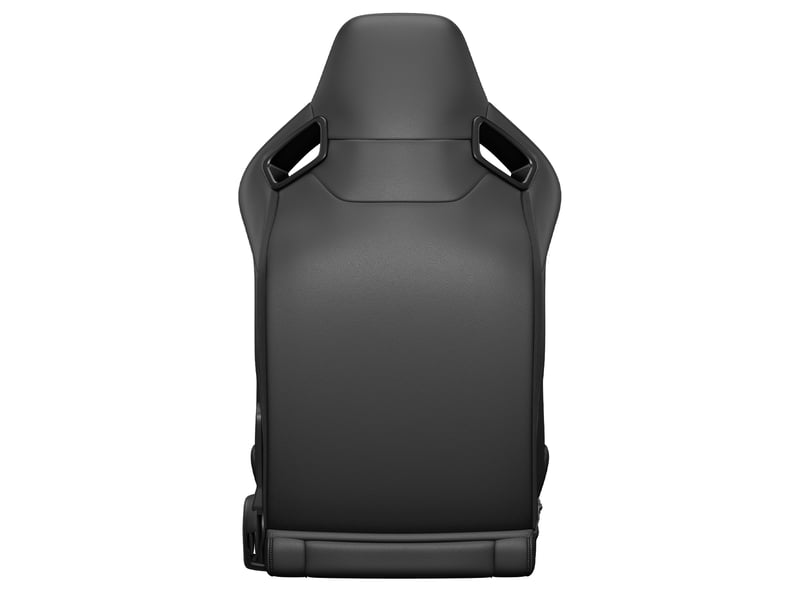  Siège baquet racing universel noir pvc effet carbone inclinable côté gauche  - Conforama B