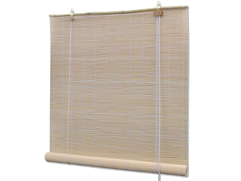  Lot de 4 stores enrouleur, stores à rouleau bambou naturel 120x160 cm cf48954  - Conforama A