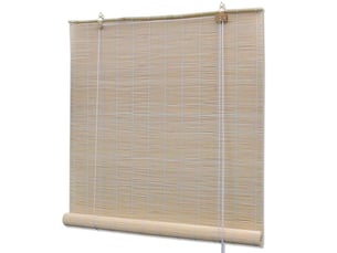 Lot de 4 stores enrouleur, stores à rouleau bambou naturel 120x160 cm cf48954