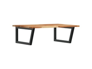 Étagère de vasque | étagère murale acier et bois massif d'acacia shl4883